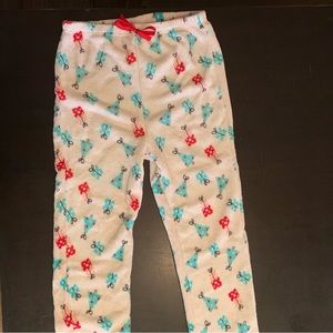 Girls XL fleece Christmas pajama bottoms.